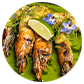 GRILLED HEAD ON SHRIMP